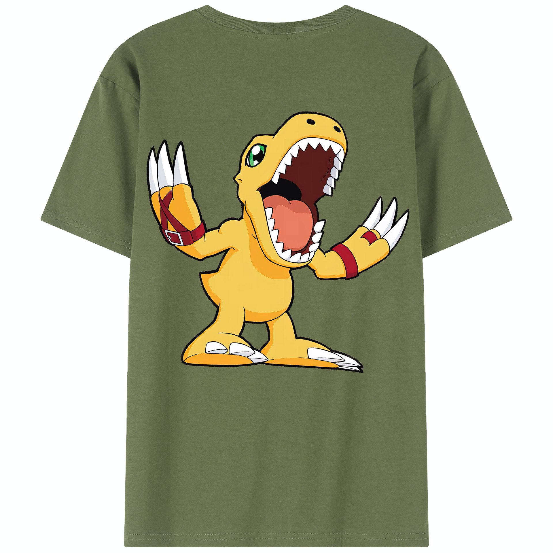 （画像用） Digimon デジタルモンスター/デジモン 綿100％半袖Tシャツ（背面プリント）